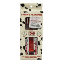 Vintage Disney 101 Dalmatians Child&#39;s Flatware Fork + Spoon Stainless New In Box - $23.75