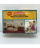 Vintage 1974 Realife Miniatures Heritage Series Bedroom Wood Furniture K... - £23.16 GBP