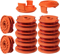 16ft String Trimmer Spools Line Cap Covers Replacement for Worx WA0007 5... - £5.89 GBP+