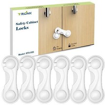 TRILINK Cabinet Locks for Babies 6 Pack Baby Proofing Baby Safety Locks Child... - $14.56