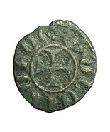 Cilician Armenia Medieval Coin Uncertain Hetoum II 22mm King / Cross 04388 - £16.25 GBP