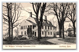 Col Benjamin Tallmadge Homestead Litchfield Connecticut CT UNP DB Postcard G17 - £10.52 GBP