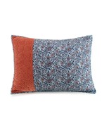 Jessica Simpson Bombay Quilted King Sham Claret Brown Blue Floral 20 x 3... - $54.69 CAD