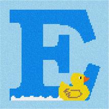 Pepita Needlepoint Canvas: Letter E Duckie, 7&quot; x 7&quot; - $50.00+