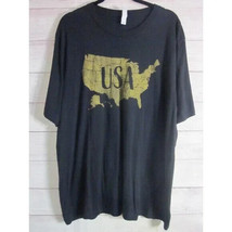 Nine Line Apparel American Graphic T-Shirt Size 3XL Black Gold - £7.10 GBP