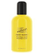 Hair and Body Makeup Yellow Liquid Water Washable Mehron 4.5 ozon - £3.14 GBP