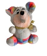 Vintage 13&quot;  Mouse Rainbow  Plush Stuffed Animal Fair Prize Ace Novelty ... - £11.62 GBP