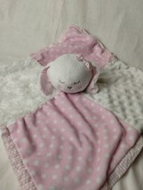 Crown &amp; Ivy Pink &amp;White Bunny Pink Stripe Ears, Polka Dot &amp; Plush Security Lovey - £13.39 GBP