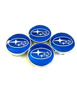 4 pcs, Subaru, Wheel Center Cap, Blue Chrome Logo 60 MM / 2.36" Impreza Legacy - $21.99