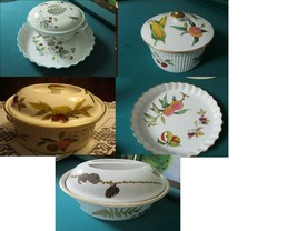 Royal Worcester Evesham / Strawberry Fair Tureen Pie Baking Bowl Pick1 - $34.65+