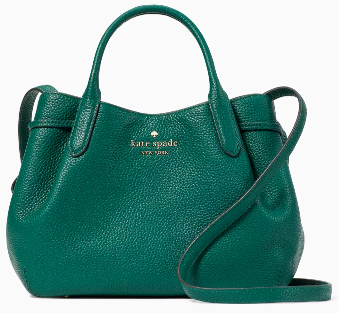 Kate Spade Dumpling Gray Leather Satchel Bag K8135 NWT Crossbody Purse $379