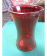 Beautiful Art Glass  ROYAL RUBY RED VASE  8&quot; - £9.84 GBP