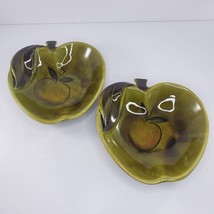 Los Angeles Potteries Apple Bowl Dish Set California USA Mid Century 45 - £19.97 GBP