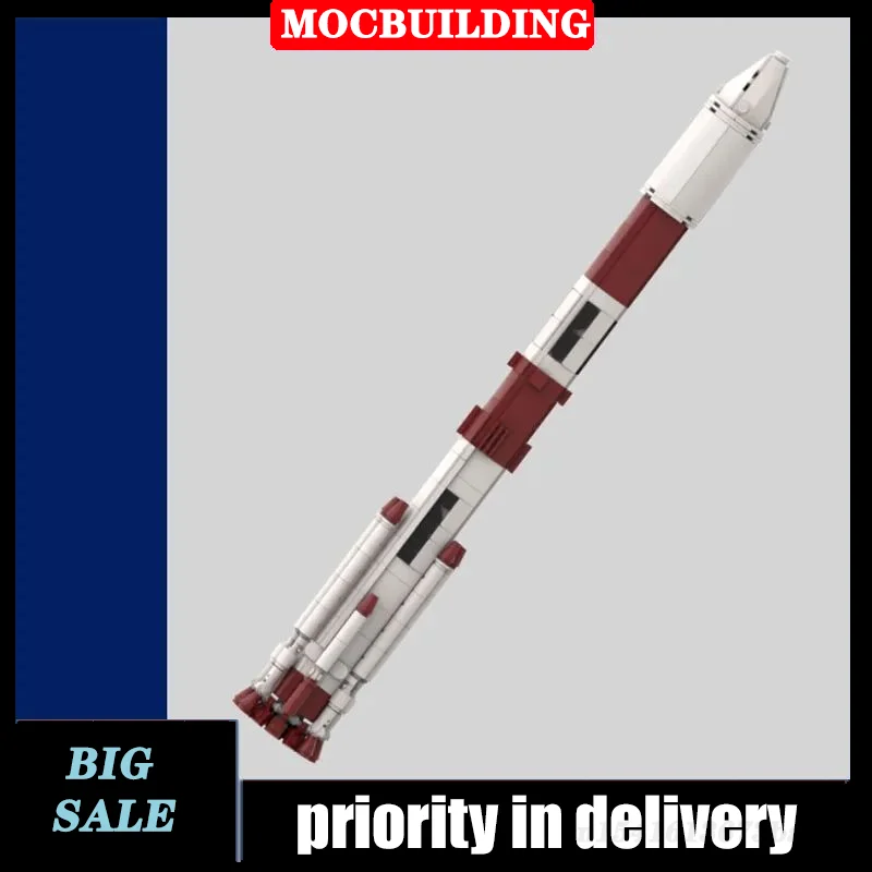 MOC 1:110 Scale Carrying Rocket Building Blocks Model Space Explore Vehicle - £33.89 GBP+