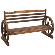 Garden Bench 112 cm Solid Firwood - £68.59 GBP