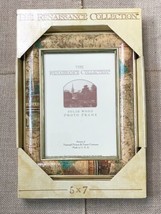 The Renaissance Collection Old World Map Solid Wood Picture Frame 5&quot; X 7&quot; Photo - £12.45 GBP