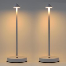 2 Pack Rechargeable Table Lamps,Upgraded Portable Led Cordless Desk Lamp, Batter - £99.11 GBP