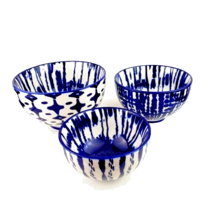 West Elm Set of Three Indigo Tie-Dye Nesting Bowls - $29.69