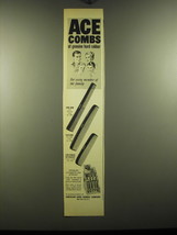 1948 Ace Combs Ad - Ace combs of genuine hard rubber - $18.49