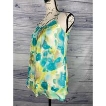 Banana Republic Watercolor Shell Top Womens Size XS Pleat Sleeveless 100% Silk - £13.45 GBP