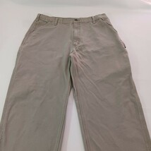 Carhartt B11-DES Dungaree Fit Mens 36×34 Fits 36×31 Carpenter Beige Rugged Jeans image 9