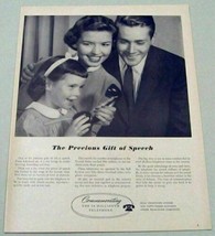 1953 Print Ad Bell Telephone Family Commemorating 50 Millionth Telephone - £9.62 GBP