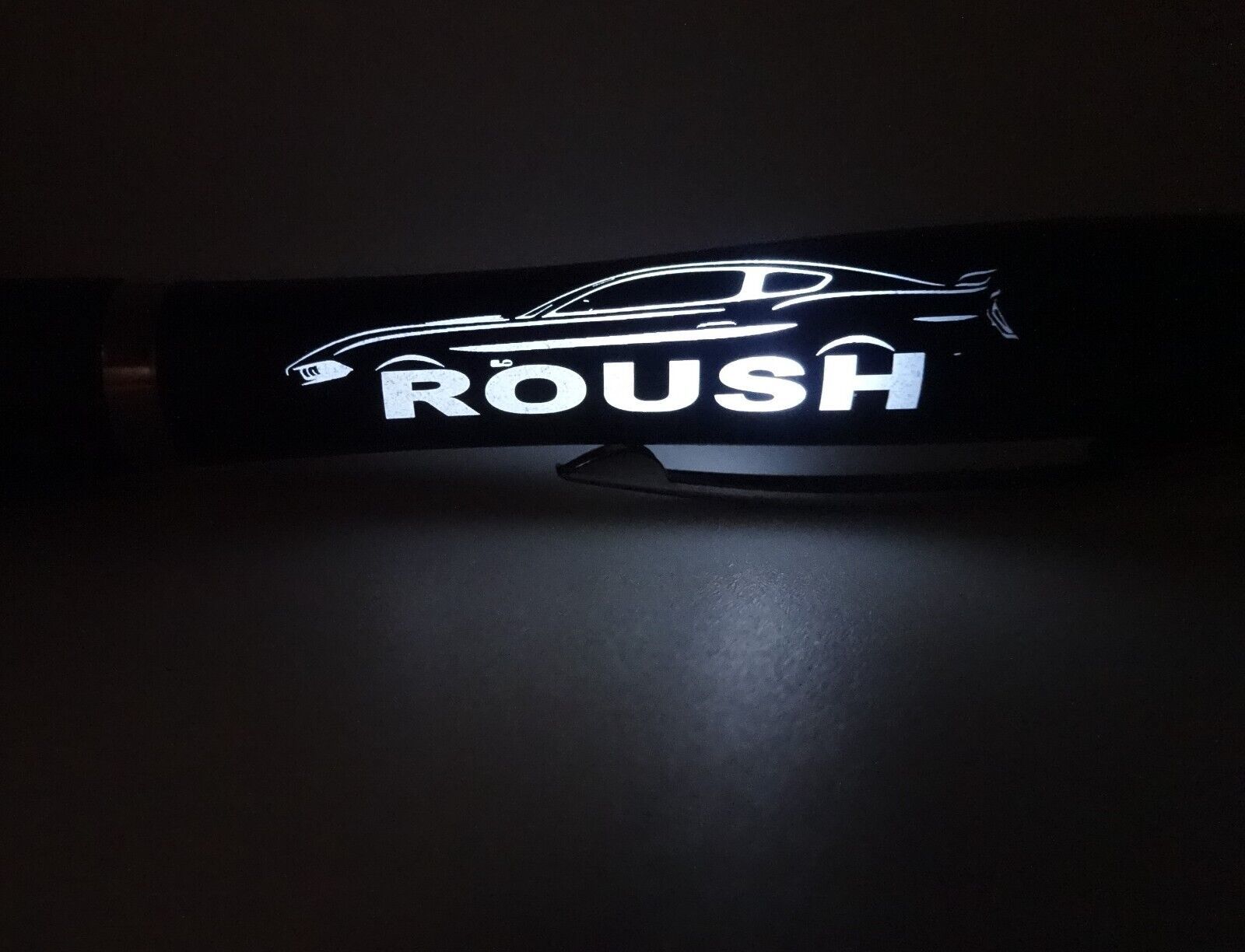 Lighted Roush ford Mustang car ink pen - $11.30