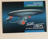 Star Trek The Next Generation Trading Card #39 UFP Ambassador Class Star... - £1.56 GBP