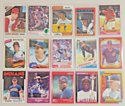 Cleveland Indians Lot of 15 MLB Baseball 1960&#39;s,70&#39;s,80&#39;s,90&#39;s Joe Carter - £11.42 GBP