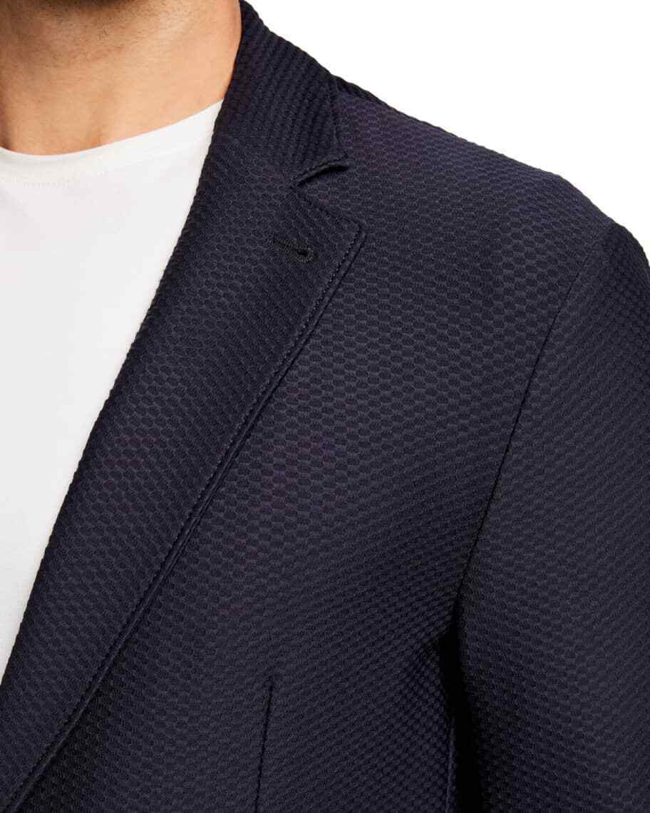 Emporio Armani Rice Stitch Soft Sport Coat, Size 40R,Or 42R, Color-Navy - £289.88 GBP