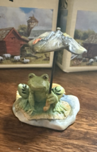 Lowell Davis &quot;Toad Strangler&quot; Figurine Frog Umbrella  225-509 - $11.40