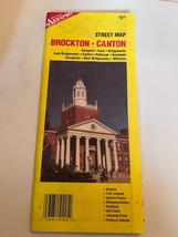 Brockton Canton MA Street Map Bridgewater Avon Randolph Holbrook Abington - $9.99