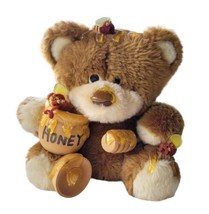Vtg Honey Bear Bunch by Laura Orzek Cranky Yankee Plush Stuffed Animal Honey Pot - £15.56 GBP
