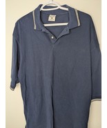 Classic Columbia Men&#39;s Polo Shirt - Navy Blue, 100% Cotton - $87.61 MXN