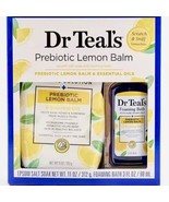 New Dr Teal's Prebiotic Lemon Balm Foaming Bath & Epsom Salt Bath Set | 2 Pieces - $21.77