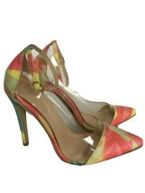 Liliana Colorful Pumps Womens Shoes Stilettos Heels Size 7 Pastels Pink Yellow - £31.28 GBP