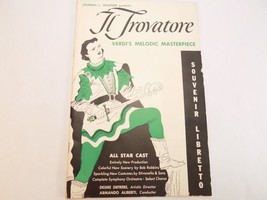 Vintage Songbook Il Trovatore Souvenir Libretto Verdi The Troubadour - £7.73 GBP