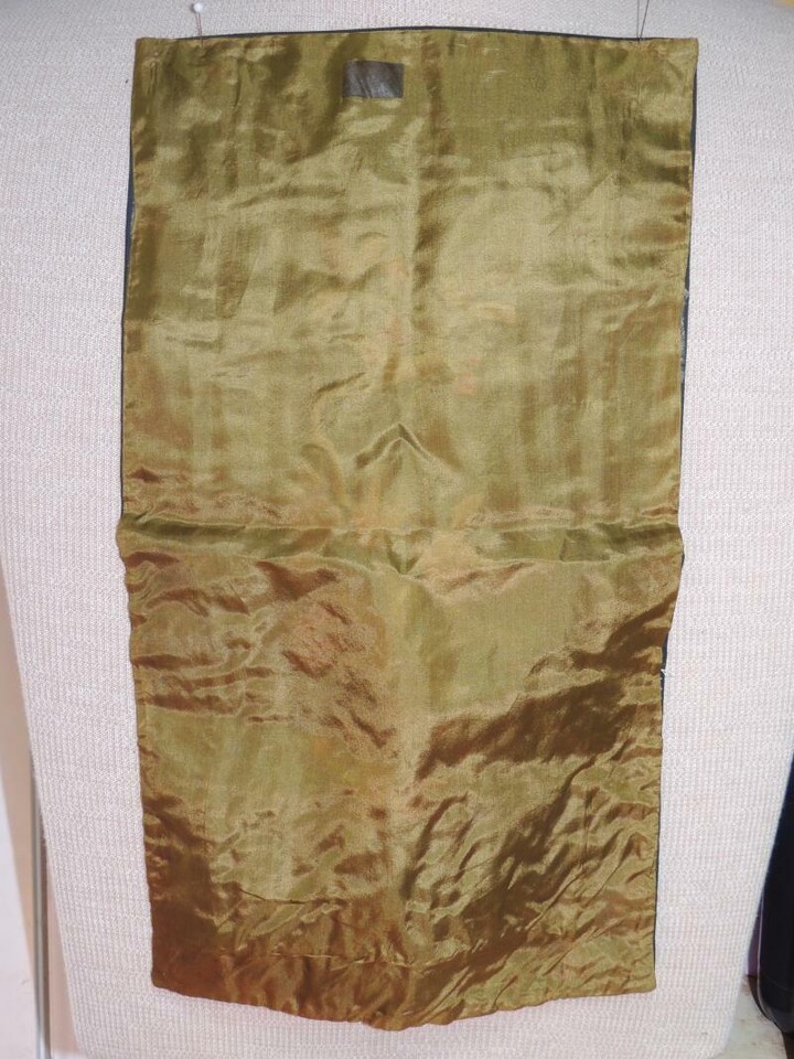 Chinese Silk Embroidery 16"x9" Panel Tapestry Brocade floral bird Vintage Antiqu Item image 11