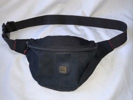 Quicksilver Fanny Pack Waist Bag Bum Bag Black With Orange Inside Liner - $19.79