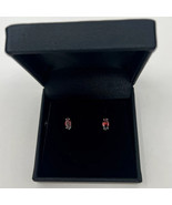 rare garnet gemstone earring set custom stone jewelry anniversary gift - £185.29 GBP