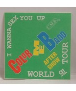 COLOR ME BADD - VINTAGE ORIGINAL TOUR CONCERT CLOTH BACKSTAGE PASS - $13.69 CAD