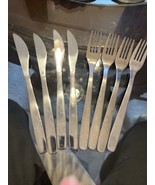 Ikea 224 58 Stainless Flatware 4 Knives &amp; 4 Salad Fork - £11.42 GBP