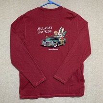 Tommy Bahama Men&#39;s Medium T-Shirt Long Sleeve Huladay Joy Ride Marlin Cotton Red - £15.39 GBP