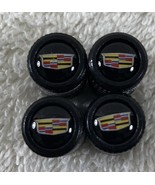 Genuine Cadillac Metal Tire Air Stem Valve Covers Set-White Or Yellow Em... - €17,05 EUR