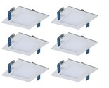 6 Pack of Halo HLB 4 inch square LED Ultra Thin Downlight, Direct Ceilin... - $39.99