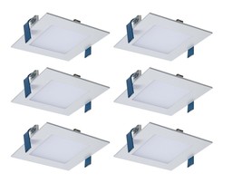 6 Pack of Halo HLB 4 inch square LED Ultra Thin Downlight, Direct Ceilin... - £31.96 GBP