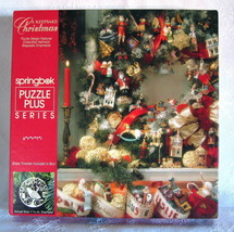 Springbok A Keepsake Christmas Puzzle with Brass Hallmark Ornament 500 P... - $36.00
