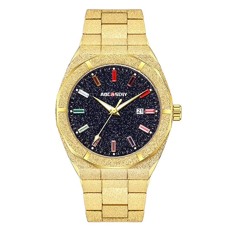 Luxury Business Men Watches Stainless Steel Quartz Wristwatches Auto Dat... - £27.84 GBP