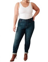 Judy Blue high rise pull on double cuff slim jeans Dark Wash - $51.00