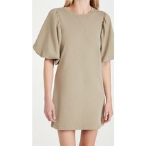 Rebecca Minkoff Mina Puff Sleeve Mini Dress Green French Terry, Women&#39;s ... - $39.59